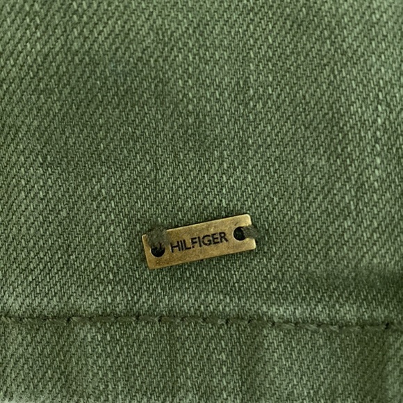 Tommy Hilfiger army green denim skirt - Picture 2 of 5